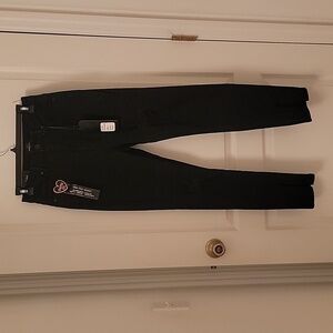 Skinny Fries Size 9 Black Hi-Rise Skinny Jeans with Front Ankle Slits, NWT!